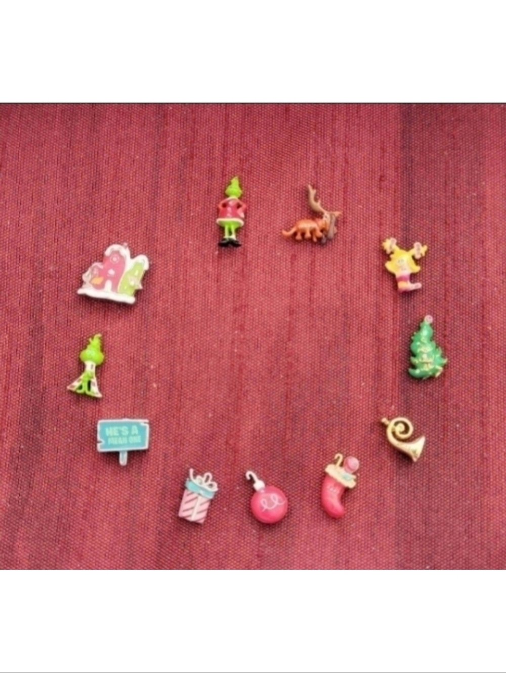 VHTF Origami Owl Grinch Sold Out 2019 Full Set Charm For Locket Cindy Lou Who